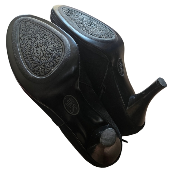 Söfft Genuine Leather Suede Ankle Heeled Mini Boots - Picture 5 of 6